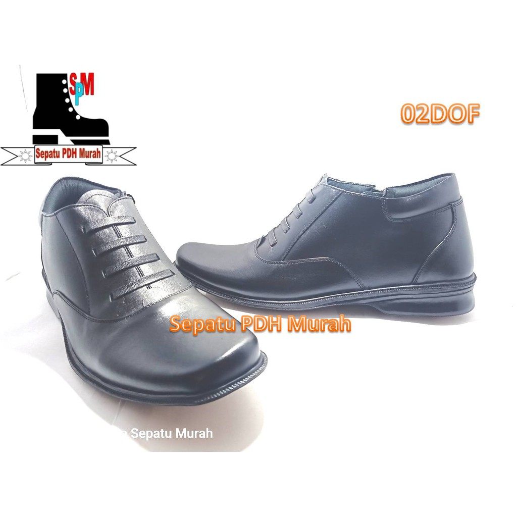 Sepatu Pdh Asli Kulit model 02 Dof standar TNI Polri Sepatu Pdh Asli Kulit model 02 Dof standar TNI Polri