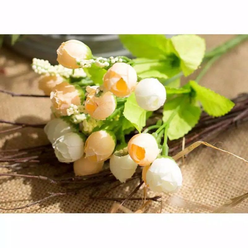 ROSE / BUNGA MAWAR - ISI 15 BUNGA PLASTIK-4