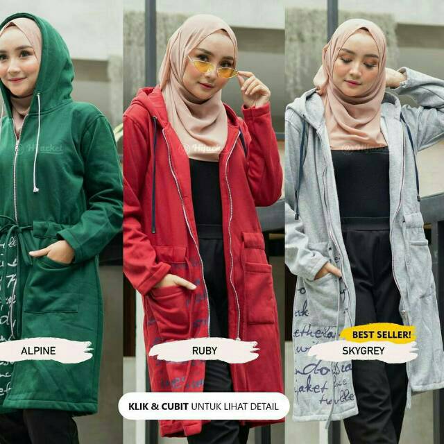 JAKET WANITA MUSLIMAH HIJACKET® URBANASHION ORIGINAL JAKET HIJABER NO.1 DI INDONESIA-3
