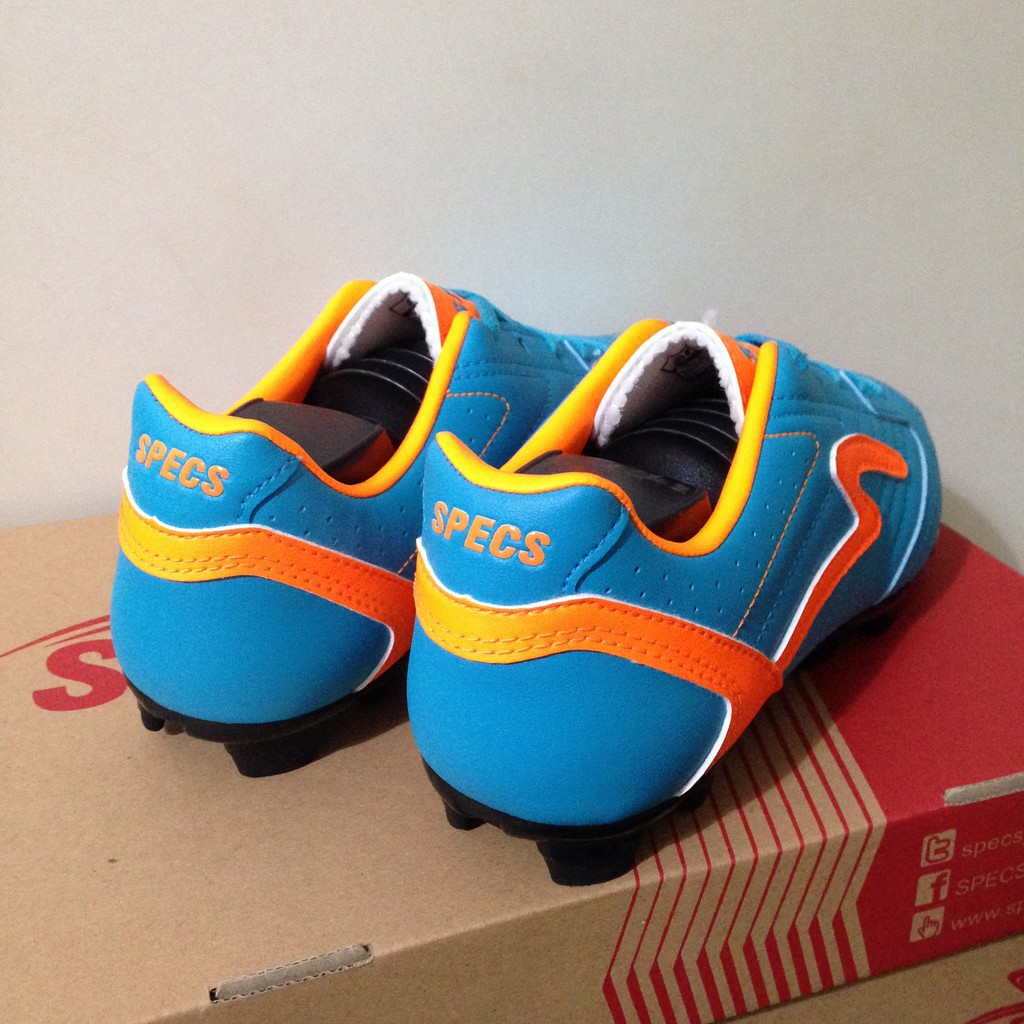 Sepatu Bola Anak Specs Brave FG Junior Blue Orange 100584 Original BNIB