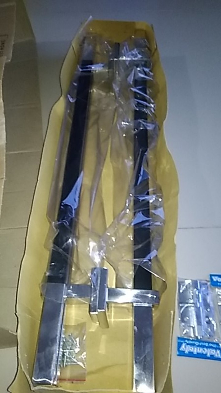 Handle Pintu Rumah Twin M 60 Cm Kayu Gelap Mahoni Maron Kotak Tarikan Pintu Gagang Pintu Kunci Pintu