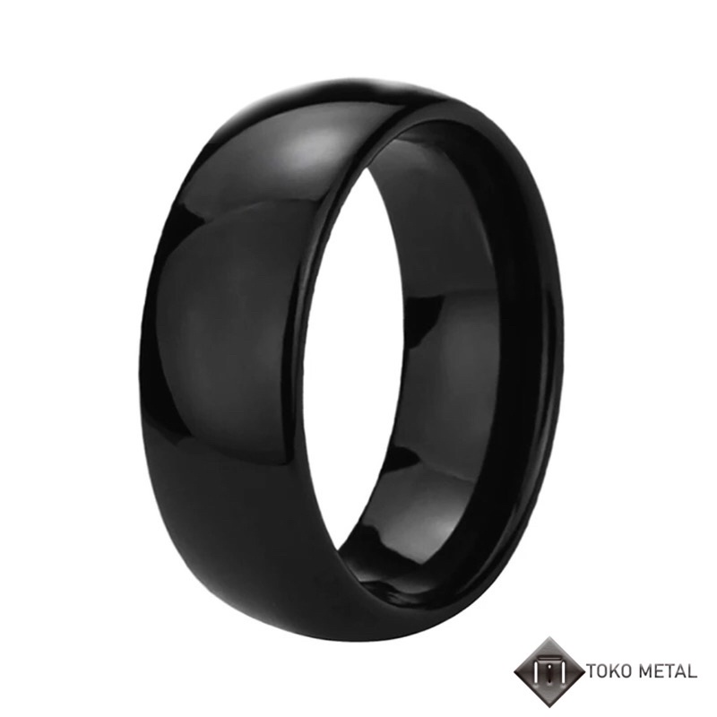 Cincin Titanium Polos Anti Karat Pria &amp; Wanita/ couple [ Toko Metal ]