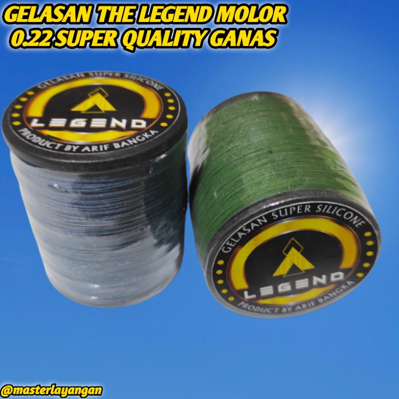Gelasan the legend super silicone 0.22 - Tekstur Tajam Dan Gahar - Panjang 2000 Yard full bonit - ge