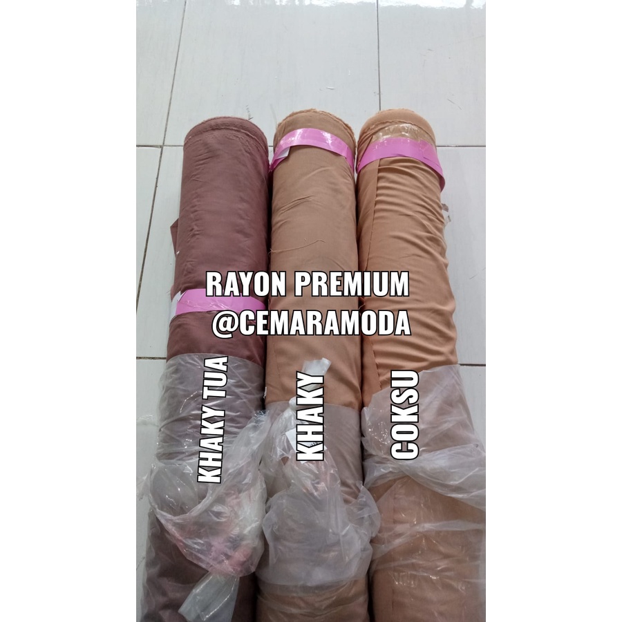 Kain Rayon Viscos Premium PER 0.5M / Rayon Viscose Viskos Fiskos Polos