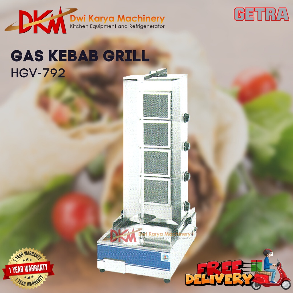 Gas Kebab Grill Getra HGV-792/Gas Kebab