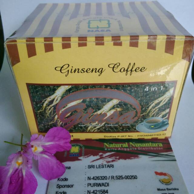 

Kopi ginsa nasa kopi herbal ekstrak ginseng