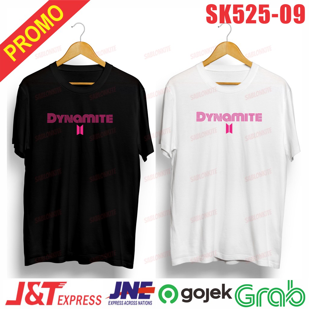 KAOS KPOP KPOP DYNAMITE TERBARU SK525 COMBED 30S UNISEX FREE STIKER