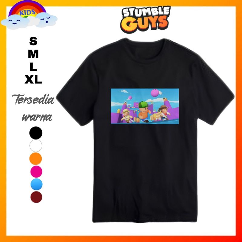 Stumble guys guy baju kaos shirt distro Anak stumble guys guy kaos stumble guys guy/Baju stumble guy
