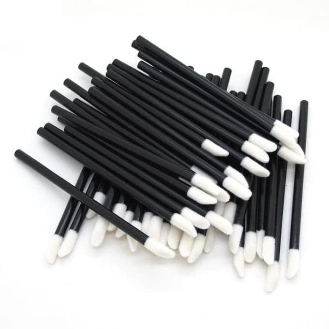 Mysterygirl - [Grosir] Disposable Lip Wand Brush Applicator Lip Brush Lipstick Lip Glossy Kuas Bibir / Aplikator Kuas Lipstik / Spoolie Lipstick