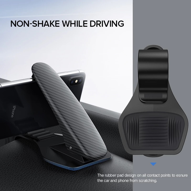 UGREEN Car Phone Mount HUD Design Dashboard Edge Car Phone Mount Holder Cardle for Safe Driving fit