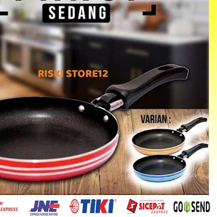 ❃ Teplon Wajan Panci Teflon Peralatan Dapur Alat Masak Camping HOFFMAN Sedang ✧