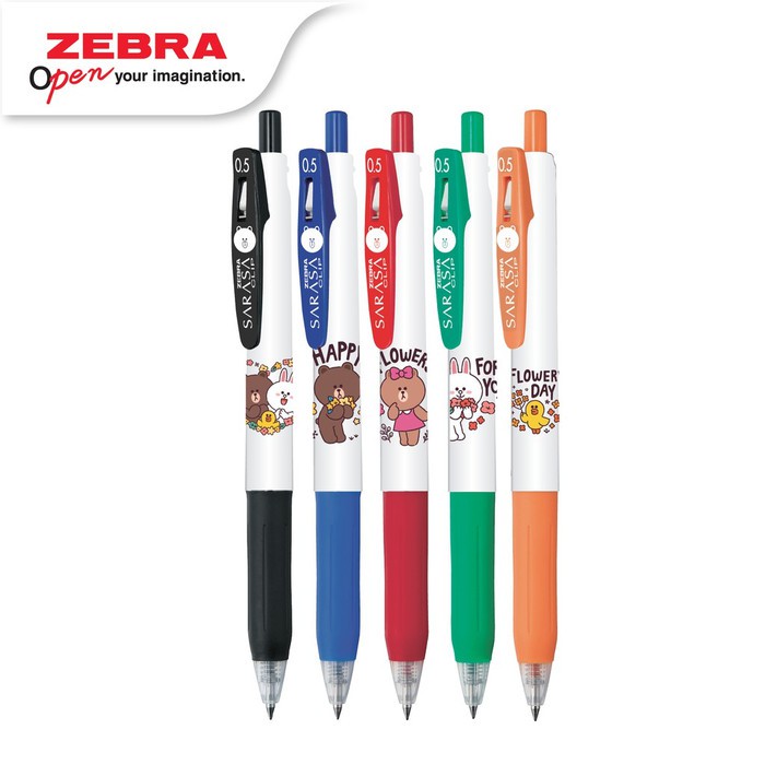 Pulpen Zebra SARASA CLIP 0.5 Set 5 Limited Edition