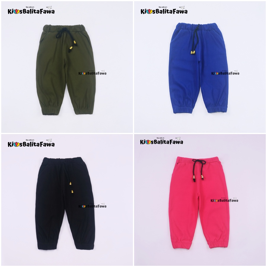 Jogger Premium Polos Uk. 4-5 Tahun / Joger Denim Anak Laki Perempuan Pants Panjang Jeans Polos