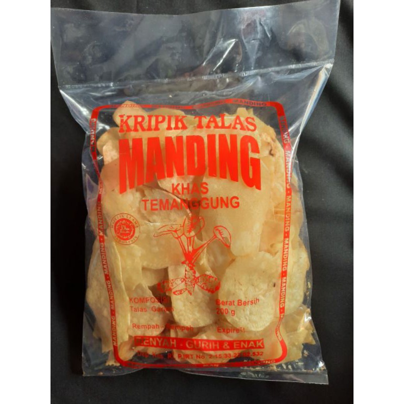 

Kripik talas 'MANDING' 200gr