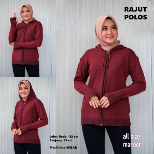 JAKET RAJUT ARIEL CEWEK - JAKET RAJUT CEWEK - JAKET RAJUT