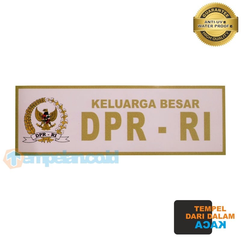 

STIKER KELUARGA BESAR DPR - RI (TEMPEL DALAM KACA)