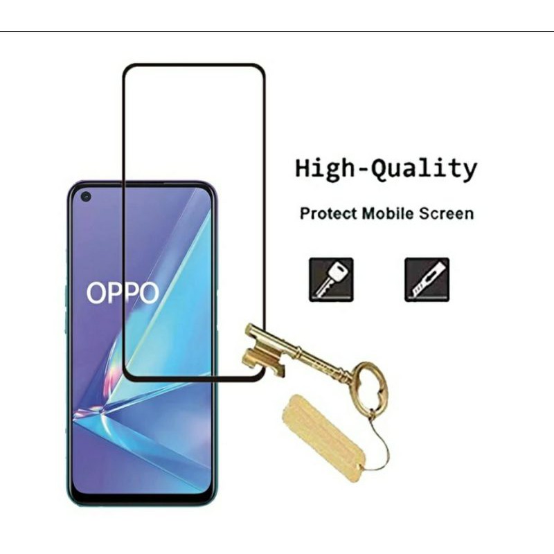 PROMO Tempered Glass Oppo A92 Anti Gores Kaca Full Layar High Quality