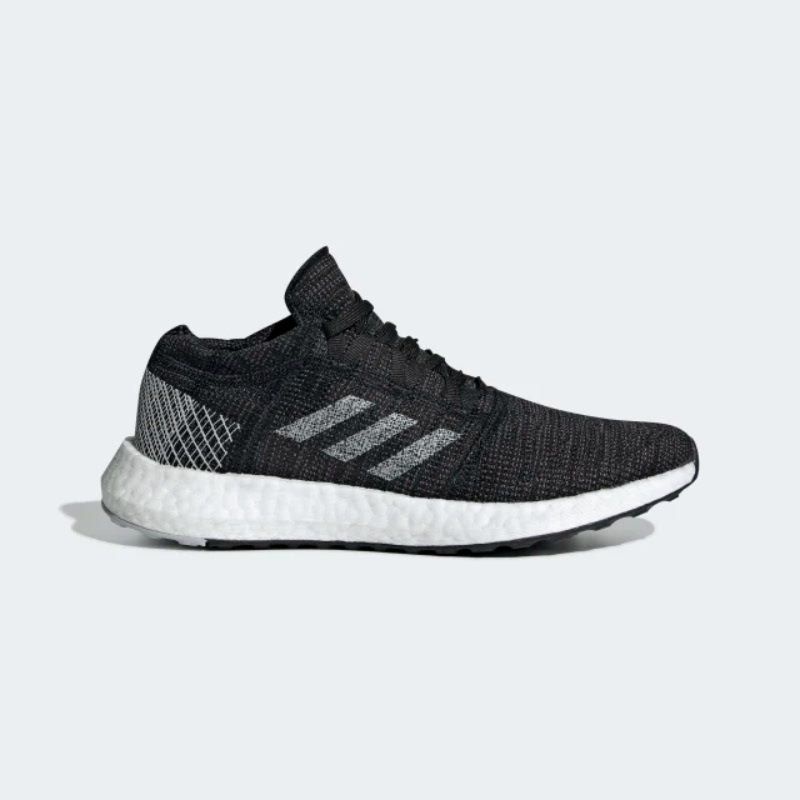 SEPATU ORIGINAL ADIDAS PUREBOOST GO BLACK WHITE