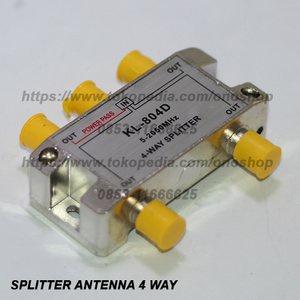 Splitter Antena 4 Way Taiwan / Spliter penguat TV 4 cabang Taiwan