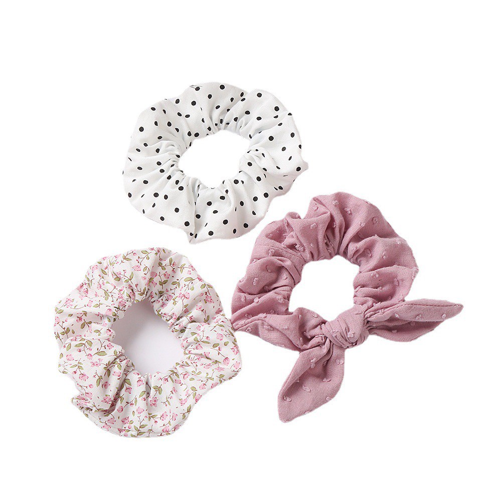 (set 3pcs) ikat rambut scrunchie pita karet rambut anak bayi QUIN CATALOG ND
