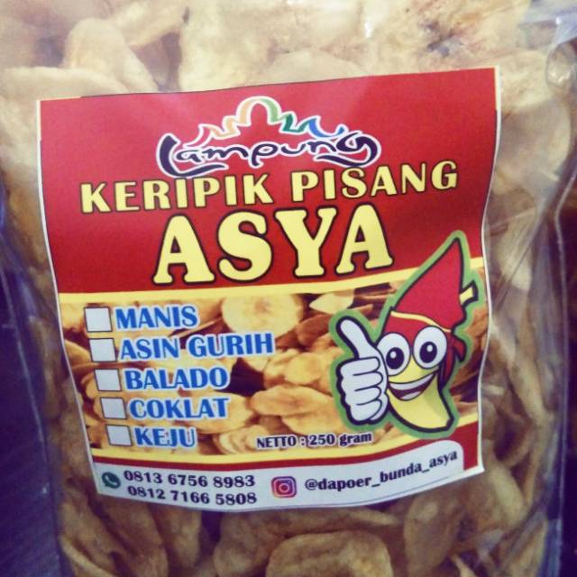 

Keripik pisang rasa manis