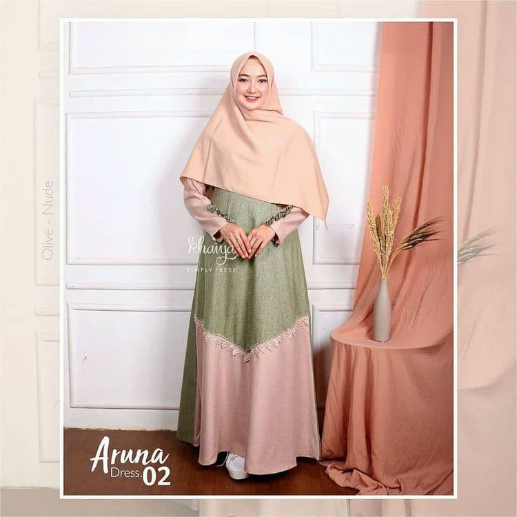 Aruna Dress Khaiya Gamis Katun