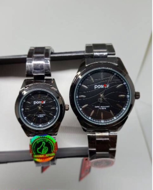 Jam tangan rantai couple POSITIF original (free box &amp; baterai cadangan)