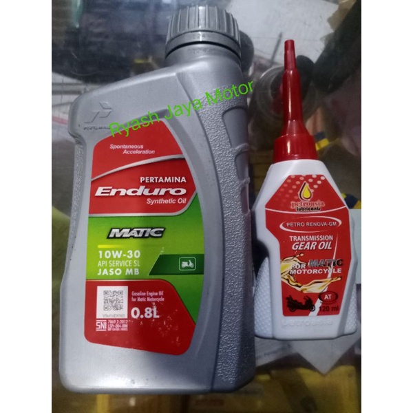 Oli mesin enduro matic + gardan petroasia untuk semua motor matic beat/vario/mio/xeon/ mio m3/scoopy