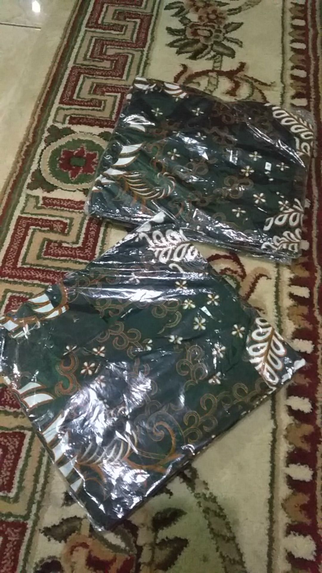 Kemeja Batik Big Size 4l-5l Lengan Panjang Atasan Baju Hem Pria Jumbo Ukuran Besar Rhn Lm-pth