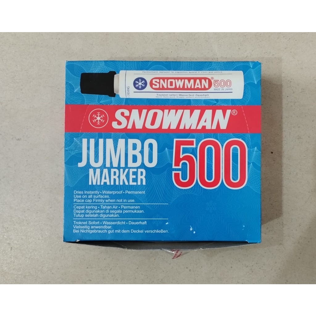 

(Per Kotak) Spidol Permanent Snowman Jumbo Marker