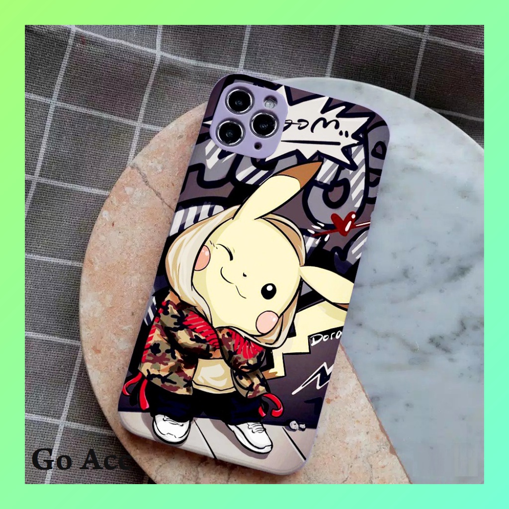 Softcase Casing BB12 Pikachu for Iphone 6 6s 6g 6+ 6s+ 7 8 7+ 8+ X Xs 11 12 13 14+ Plus Pro Max