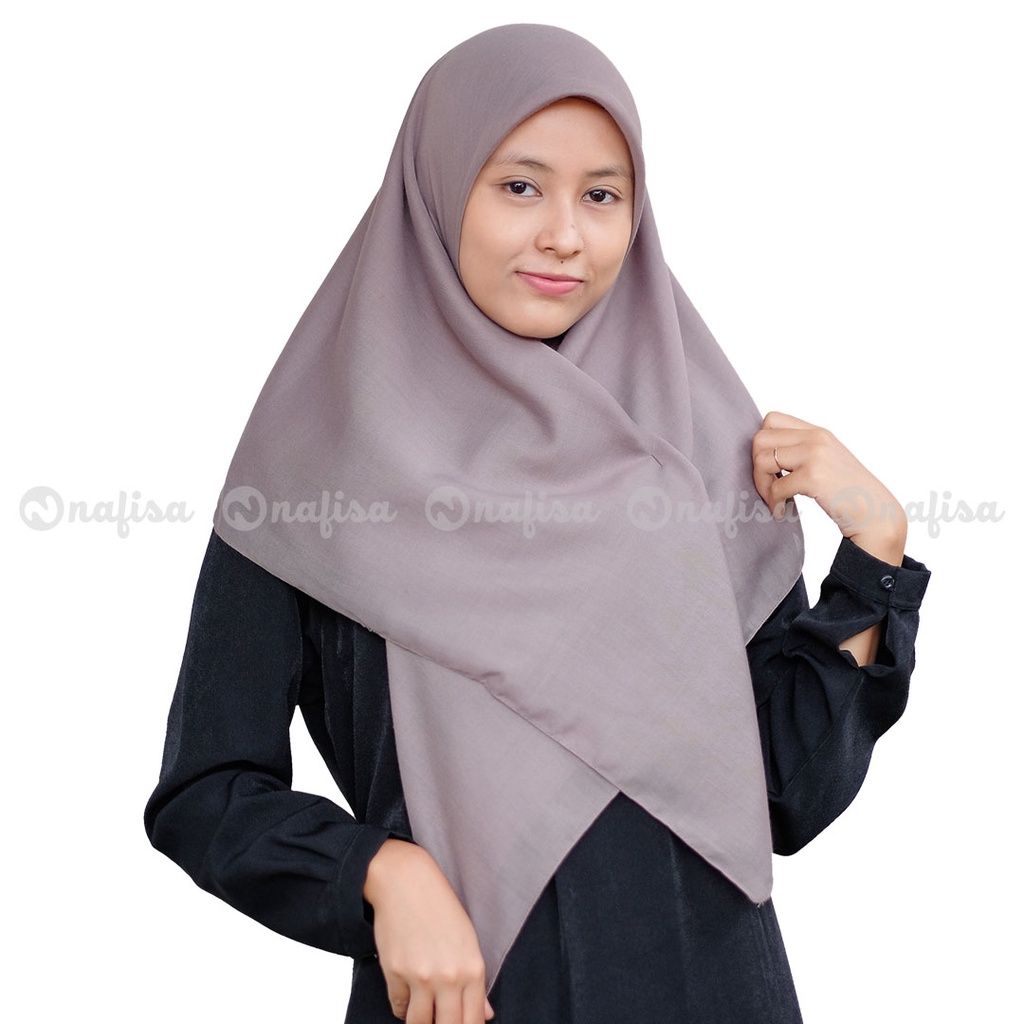 PROMO COD | Jilbab Saudia Eksklusif Scarf ALLURA HIjab Segiempat Voal | Kerudung Katun Jahit Tepi Se