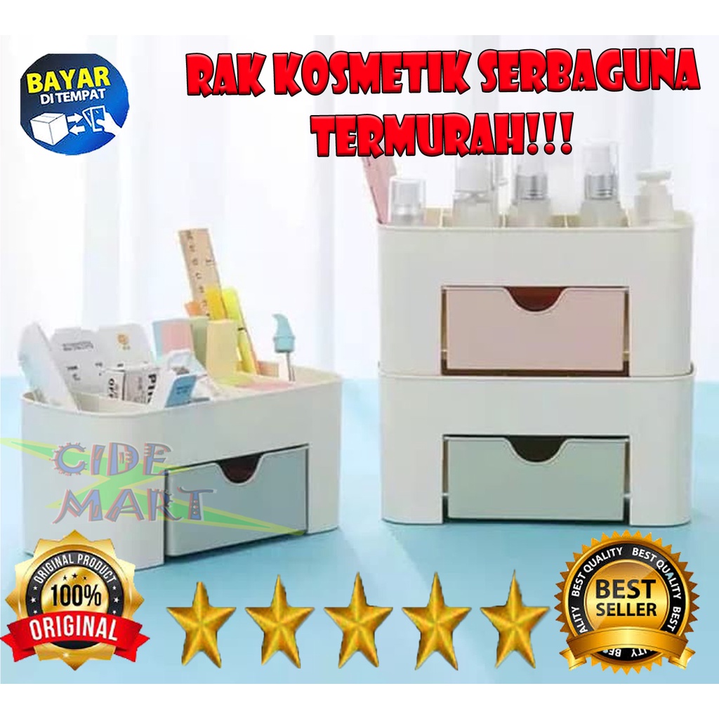 Rak Kosmetik Plastik Mini / Rak Perhiasan / Organizer Kosmetik Multifungsi / Rak makeup make up