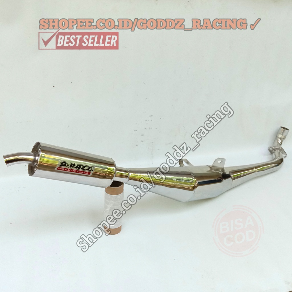 Knalpot bpazz fiz r force 1 standar racing full chrome