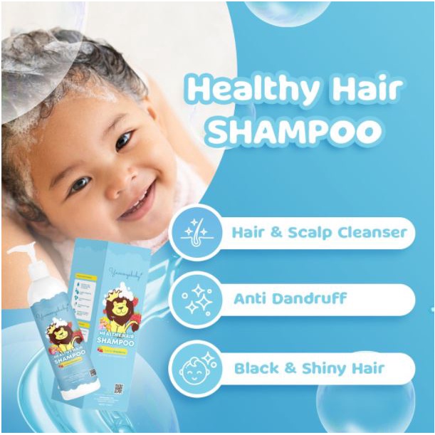 Yummys Baby Shampoo &amp; Serum Penumbuh Rambut Bayi- FREE YUMMYS BABY BAG &amp; YUMMYS BABY COMB