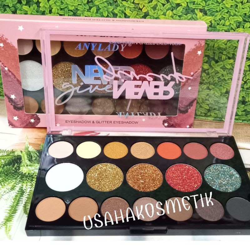 EYESHADOW PALETTE DAN HIGHLIGHTER ANYLADY make up studio love Peach  | NEVER GIVE UP NO.769 | 845