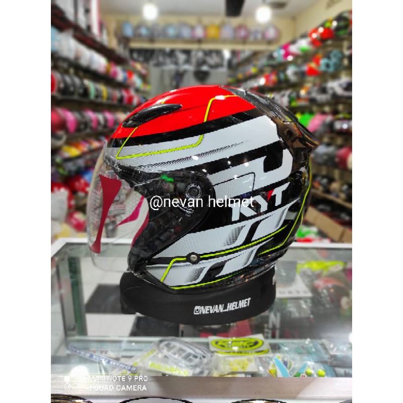 KYT DJ MARU MOTIF SERI 13 ORANGE ORIGINAL