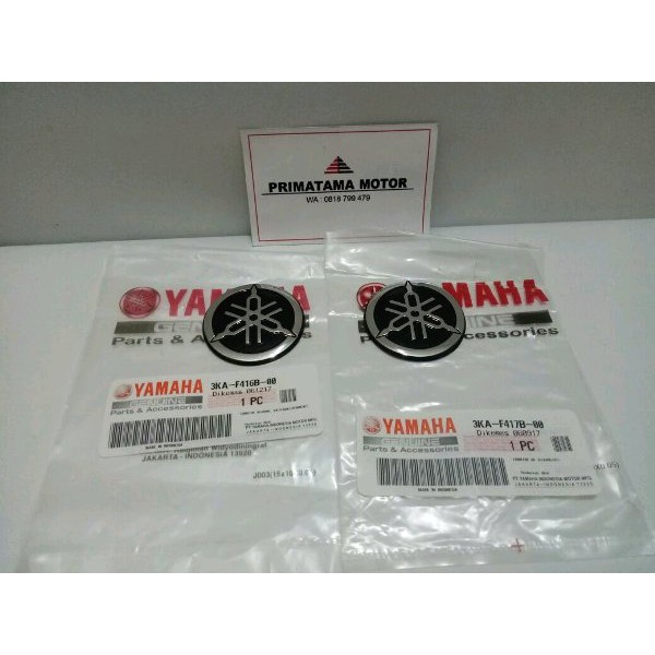 EMBLEM LOGO YAMAHA TANGKI RX KING ORI  KODE PART  3KA-F416B-00