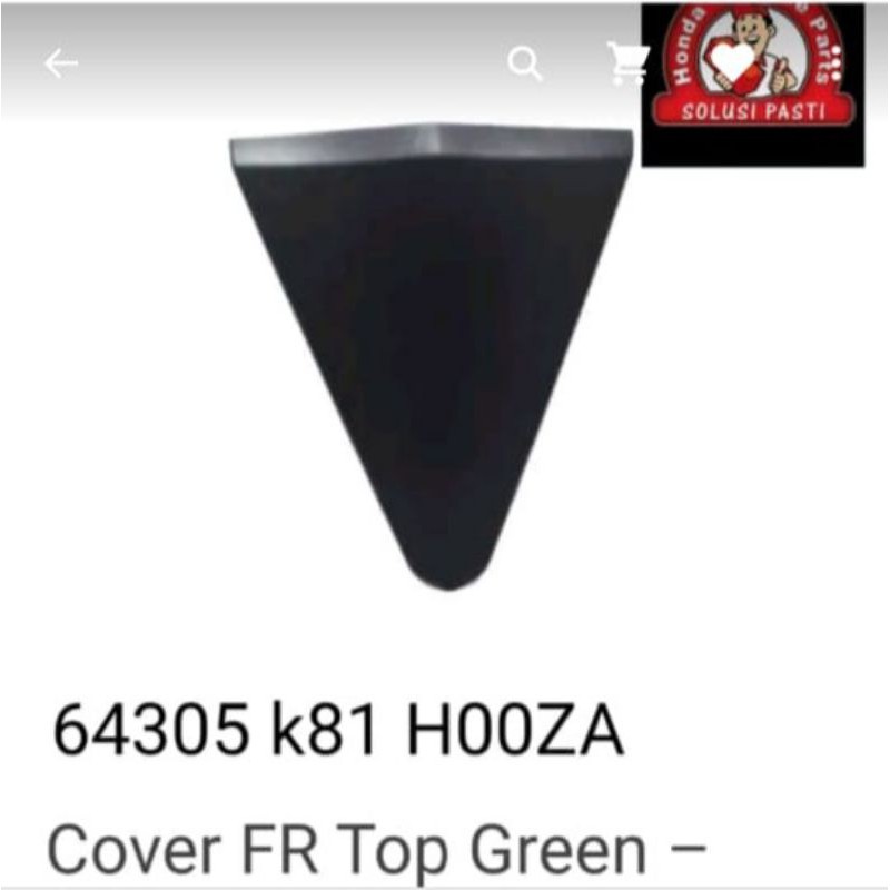 64305-K81-H00ZA cover front top panel kecil cover plat beat new esp asli honda