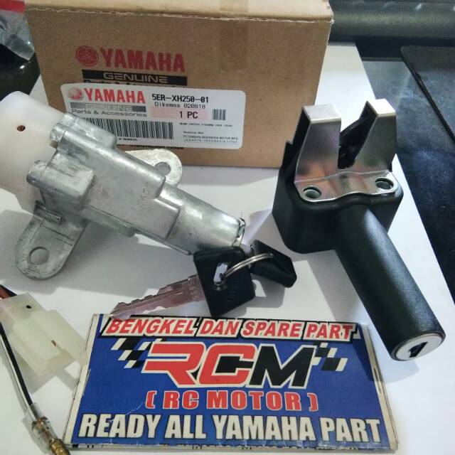 KUNCI KONTAK UTAMA DAN SADEL SADLE JOK SET ALFA CHAMP F1ZR FIZR FIZ-R ORI ORIGINAL YAMAHA YGP ASLI 5ER-XH250-01