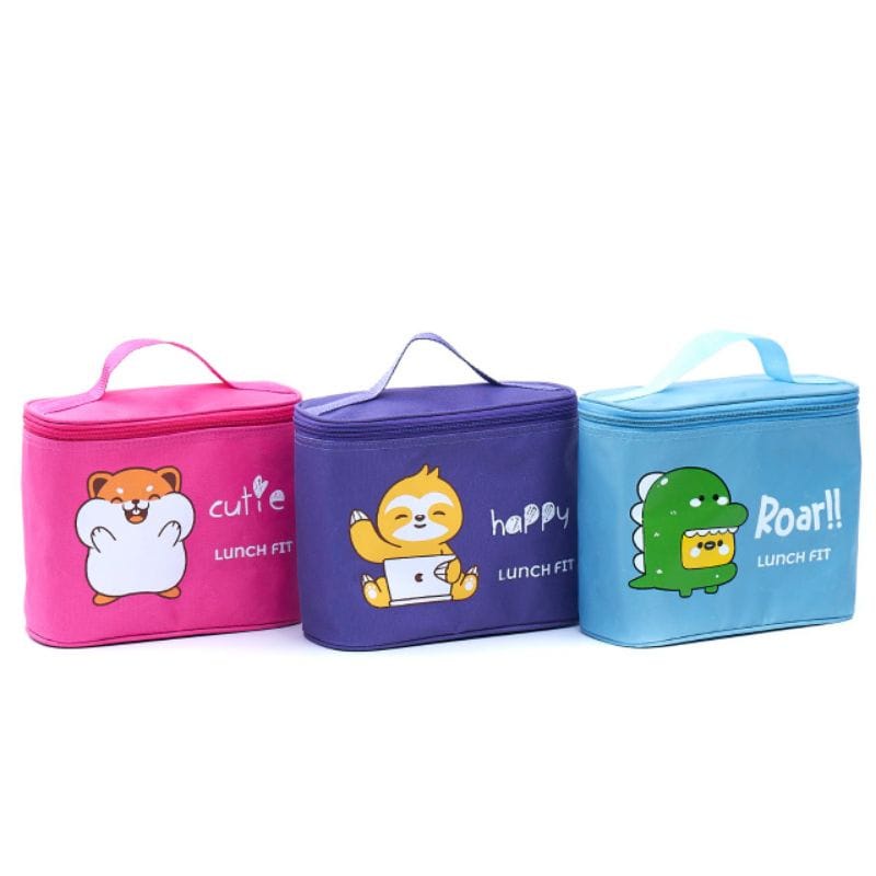 Lunch Box Set / Kotak bekal Lengkap Tas Botol Kotak makan  / Tas Bekal Anak / jenny set