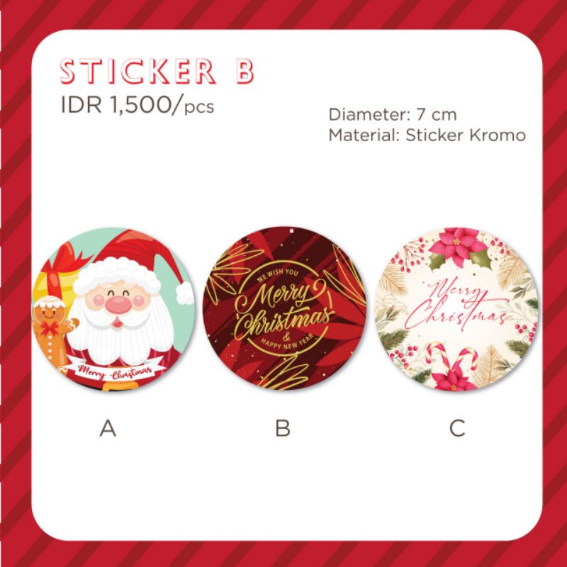 

Stiker bulat diameter 7 cm tema natal unik cocok utk hias toples dan hadiah