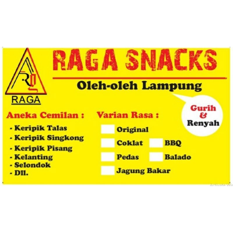 

RAGA SNACKS " AnekaCemilanOri&Varians