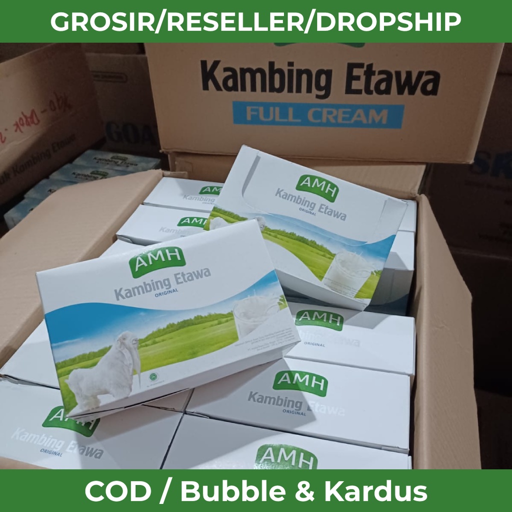 

Susu Kambing Etawa AMH Full Cream Rasa Original Isi 250 gram