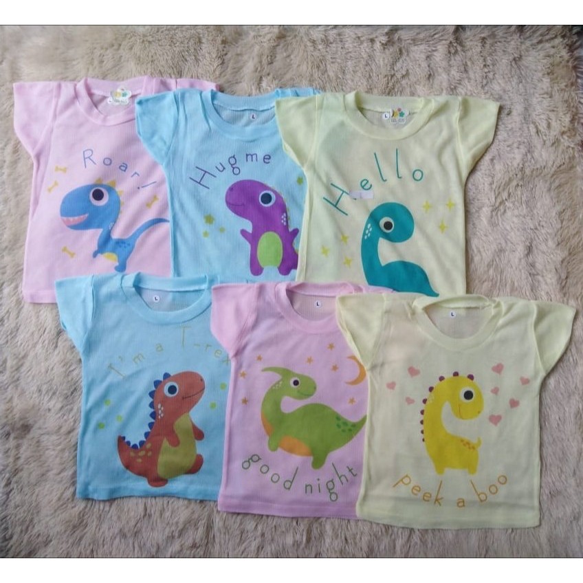 Kaos OBLONG Bayi Setali Harian WARNA Motif Karakter Murah