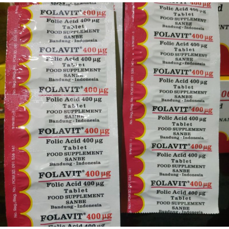 FOLAVIT 400 mcg 1 strip