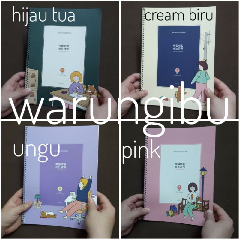 

My Daily Ruled Spiral Note Books Buku Tulis Journal Catatan