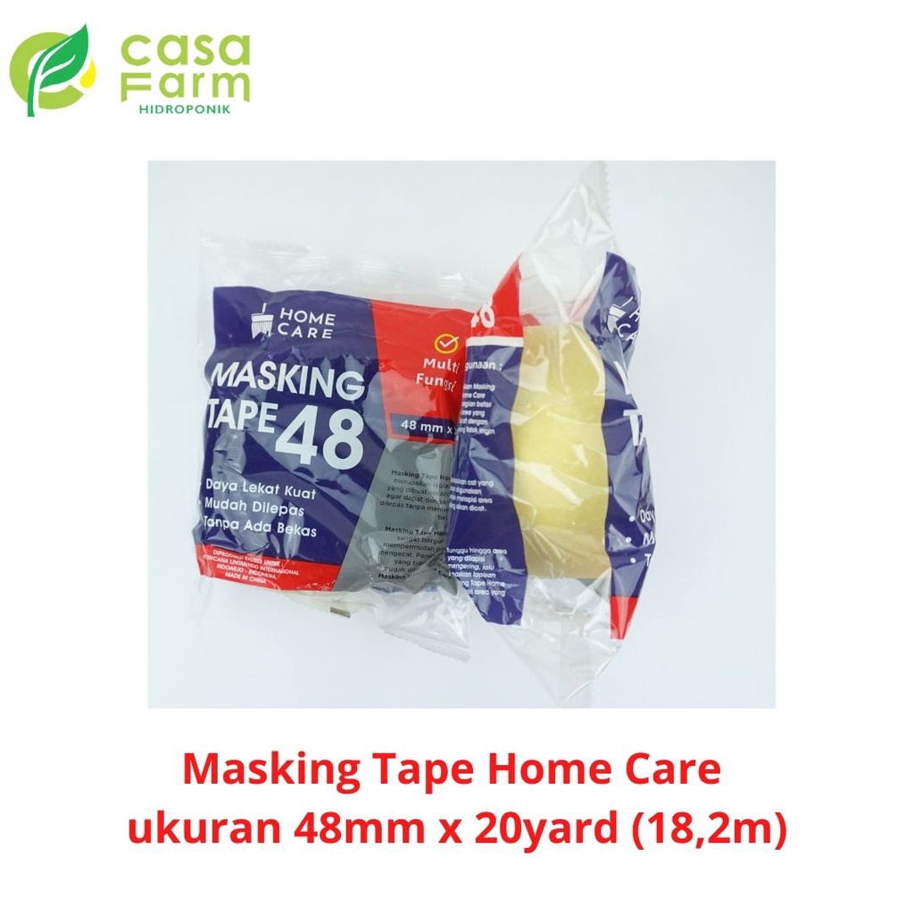 

Lakban Isolasi Kertas 48mm x 20 yard - Home Care MASKING TAPE