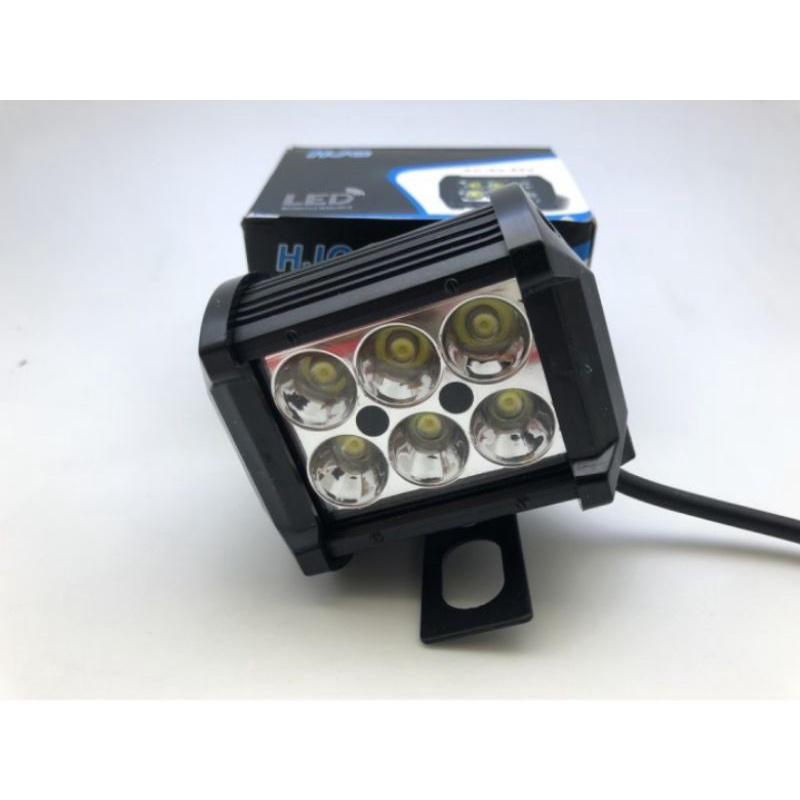 Lampu Tembak Sorot 6 Mata Mini Junior Led Flash Kedip Universal