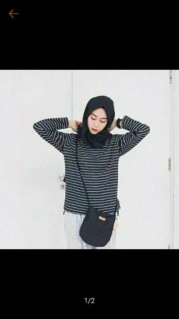 Kaos stripe tee L